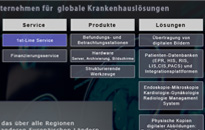Webseite 'Pansys GmbH' / Informationssysteme